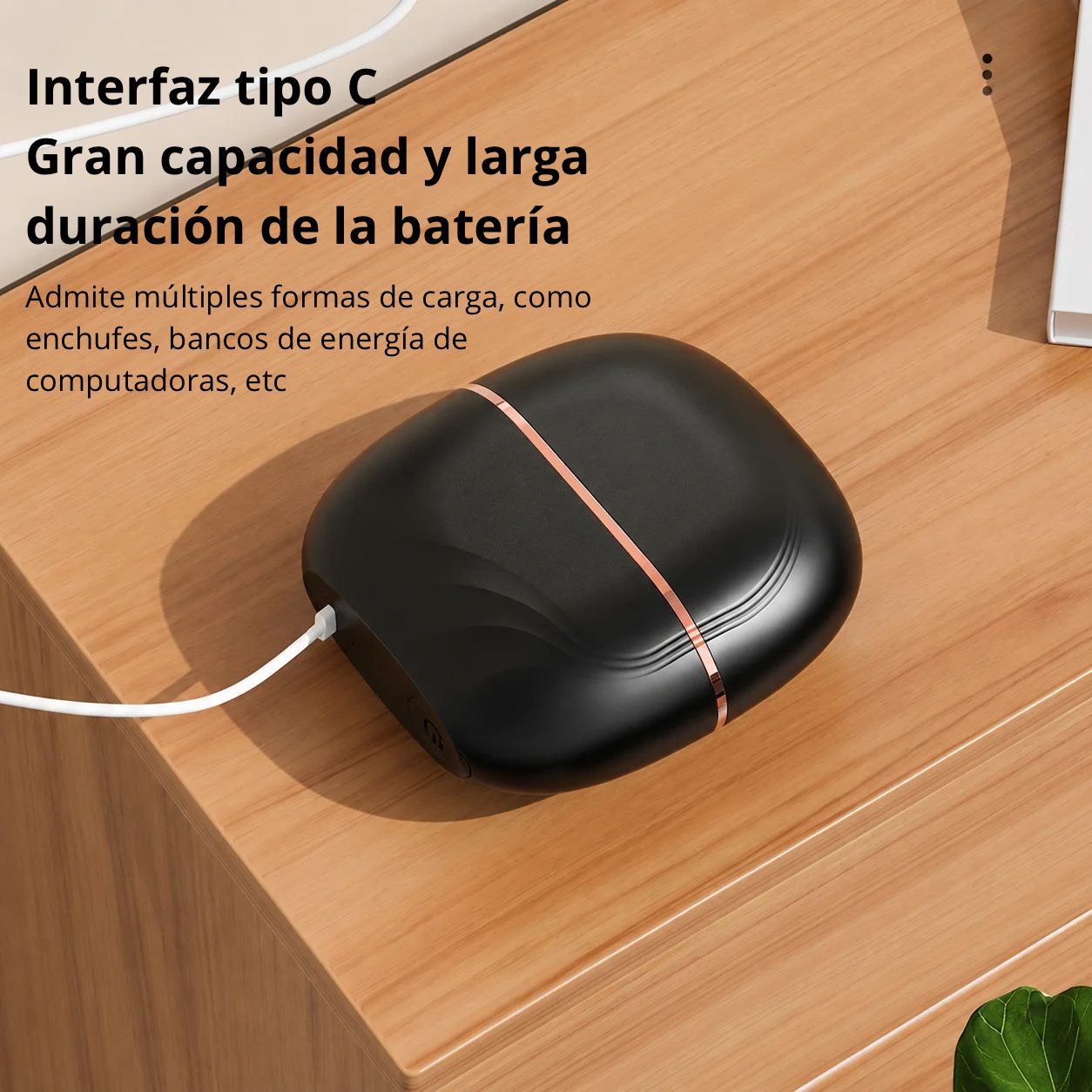 Cepillo Alisador Inalámbrico Mini Portátil
