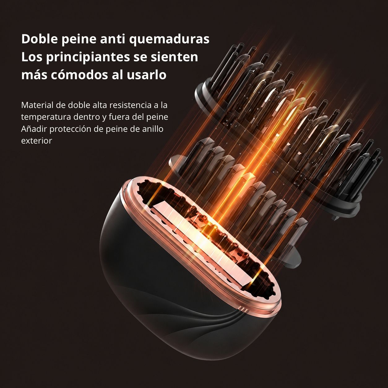 Cepillo Alisador Inalámbrico Mini Portátil